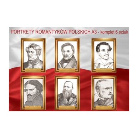 Portrety romantyków polskich zestaw rabatowy 6 szt